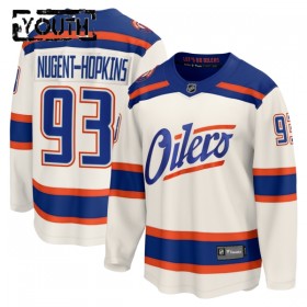 Lasten NHL Edmonton Oilers Pelipaita 2025-26 Fanatics Premium Ryan Nugent-Hopkins Alternate Valkoinen